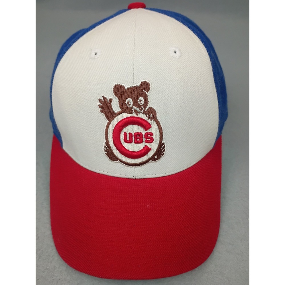 American Needle Chicago Cubs Hat Cooperstown Collection Red White Blue MLB Cap